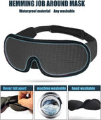 3D Mask for Sleep Eye Mask Lights Blockout Soft Padded Sleeping Fabric Cover Shade Blindfold Eyepatch
