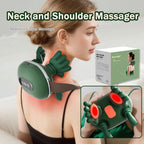 Electric Neck and Shoulder Muscle Massager Heated Back Massagers Smart Kneading Muscles Massage Pillow Leg Body Christmas Gift