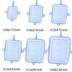 6 Pcs Silicone Cover  Stretch Lids for Kitchen Microwave Food Covers Bowl Caps Elastic Silicone Lid Cap Universal Adaptable Lids