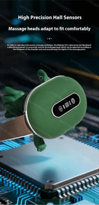 Electric Neck and Shoulder Muscle Massager Heated Back Massagers Smart Kneading Muscles Massage Pillow Leg Body Christmas Gift