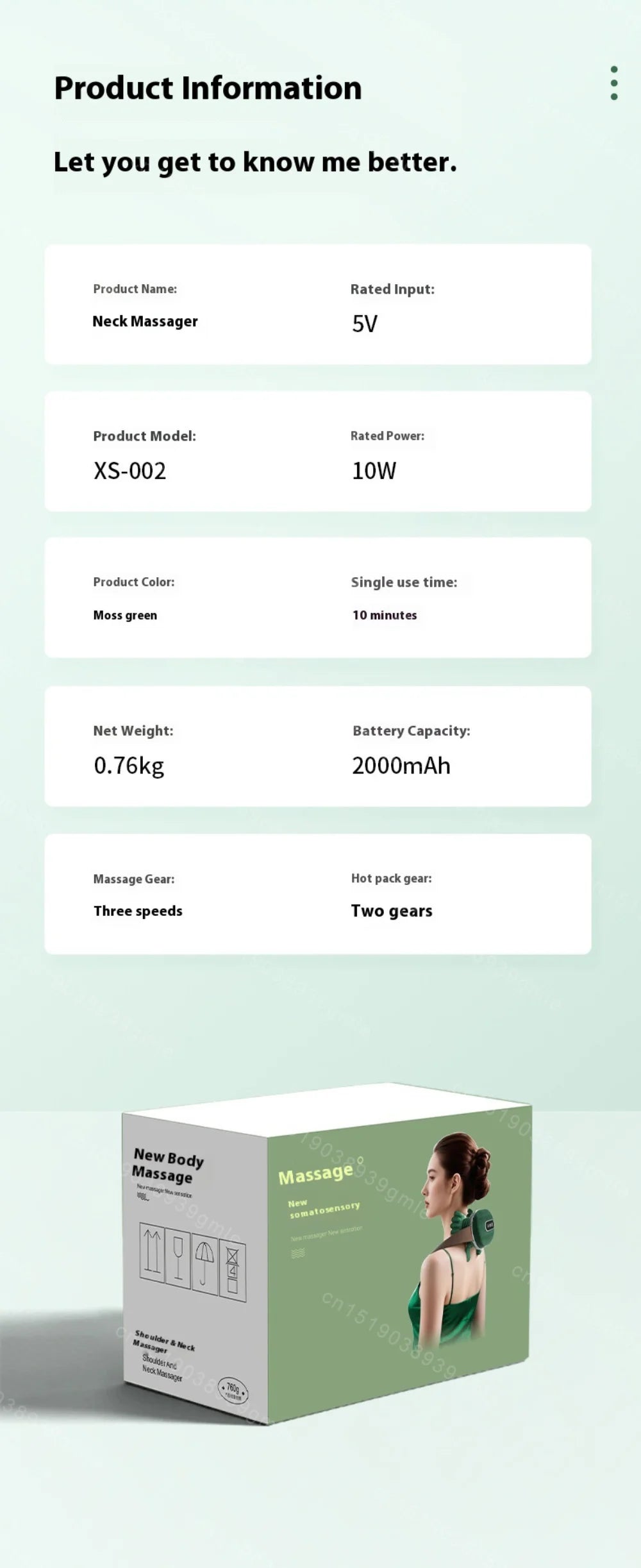 Electric Neck and Shoulder Muscle Massager Heated Back Massagers Smart Kneading Muscles Massage Pillow Leg Body Christmas Gift